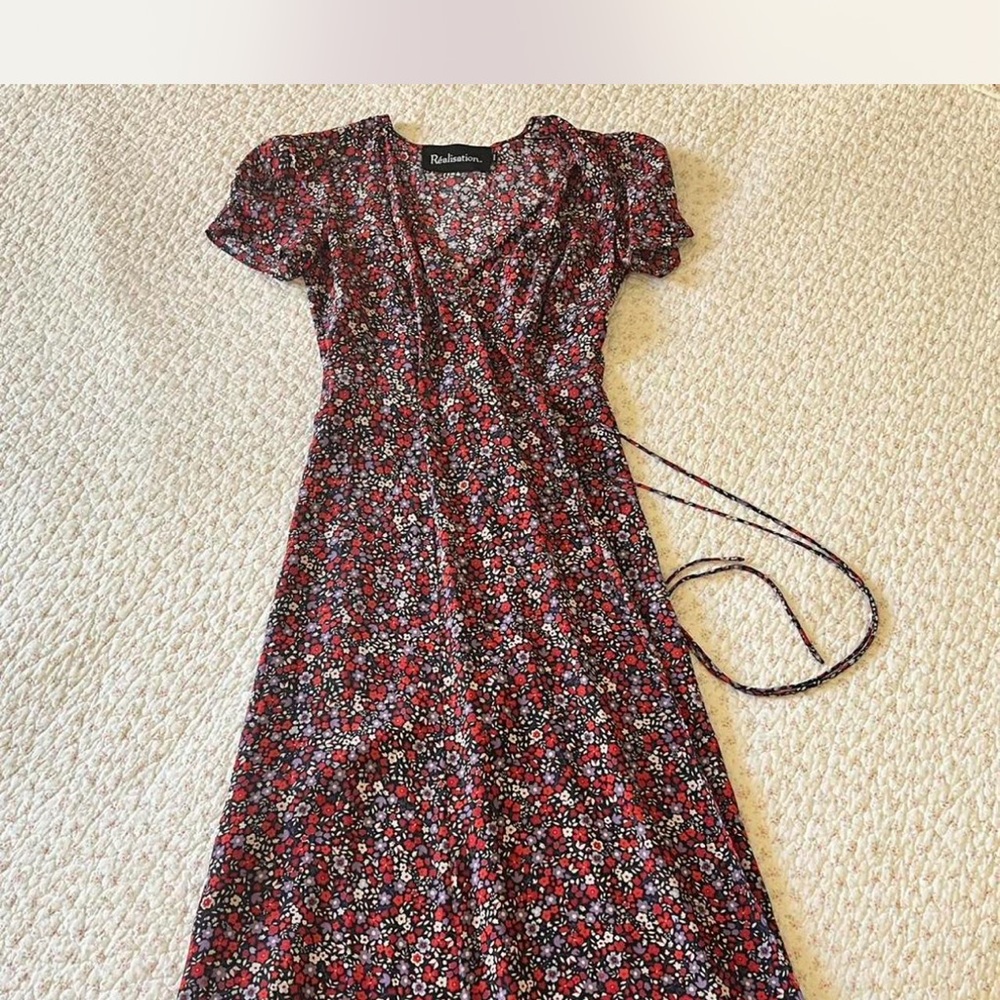 Realisation Par floral wrap dress